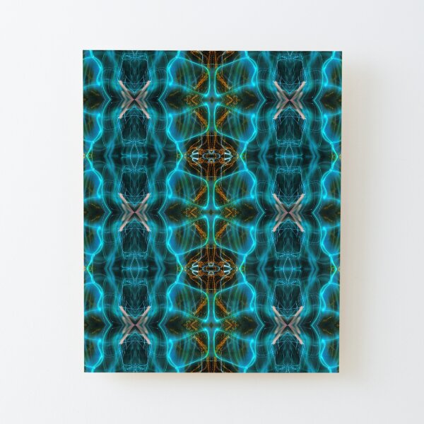 Exoskeleton - Blue Light Wood Mounted Print