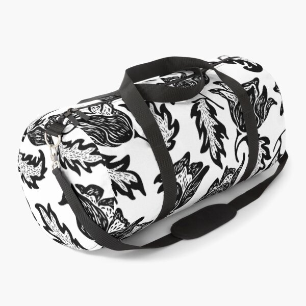 Item preview, black swirly floral pattern designed and sold by Hoetoons.