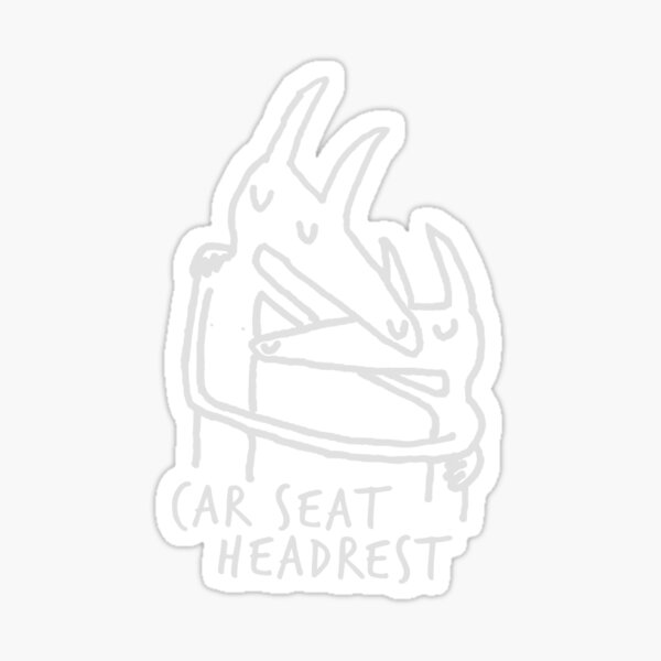 "Car Seat Headrest twin design" Sticker by PRINTOPALACE Redbubble