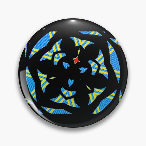 Item preview, GEOMETRIC ABSTRACT MASK PATTERN WITH ARUBAN FLAG COLORS - ARRUBA A HAPPY ISLAND4. designed and sold by Ralek.