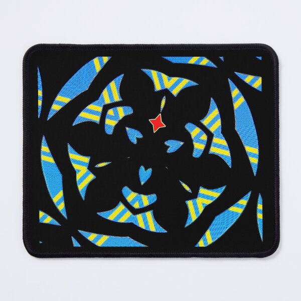 Item preview, GEOMETRIC ABSTRACT MASK PATTERN WITH ARUBAN FLAG COLORS - ARRUBA A HAPPY ISLAND4. designed and sold by Ralek.