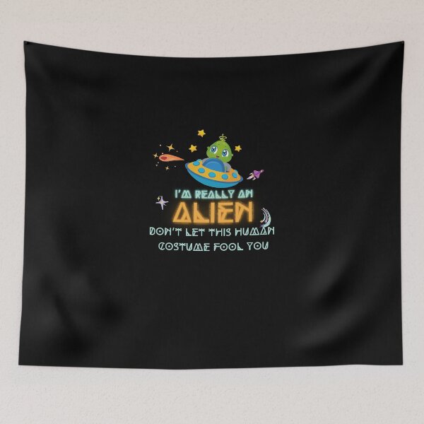 Item preview, I’m really an alien don’t let this human costume fool you Cute Boy & Girl alien  designed and sold by SADLERdfgdcb.