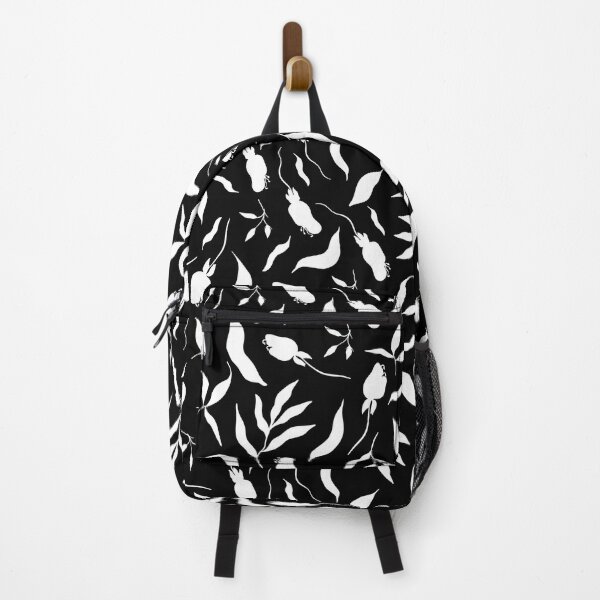 Item preview, black swirly floral pattern designed and sold by Hoetoons.