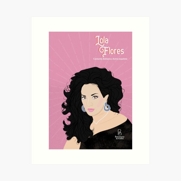 Vista previa del artículo con la obra «Lola flores», diseñado y vendido por BanannaEstudio.