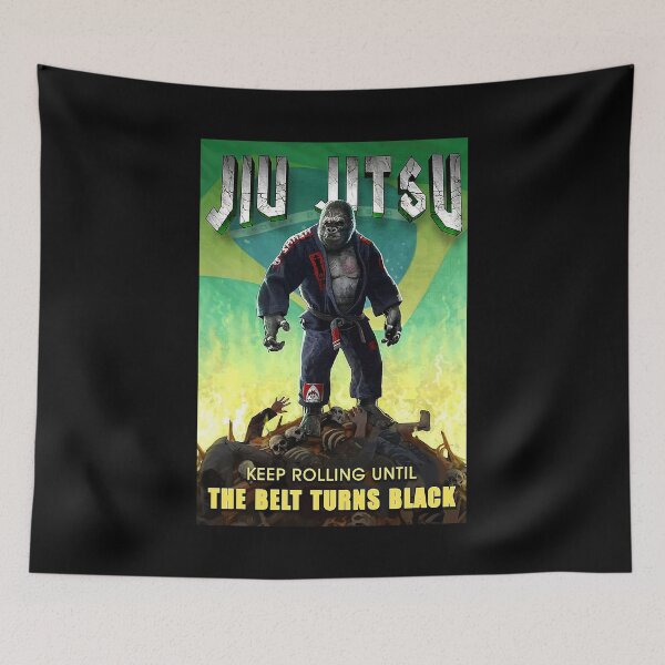 Item preview, JIU JITSU Keep Rolling Until The Belt Turns Black   designed and sold by AleehaZenger.