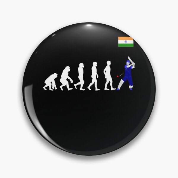 Item preview, Evolution Of Man Into Cricket Player With Indian Team Jersey Classic T-Shirt designed and sold by lewisnash6.