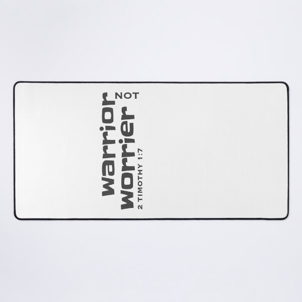 Item preview, Christian Design - Warrior Not Worrier - 2 Timothy 1 verse 7 designed and sold by simplydesignart.