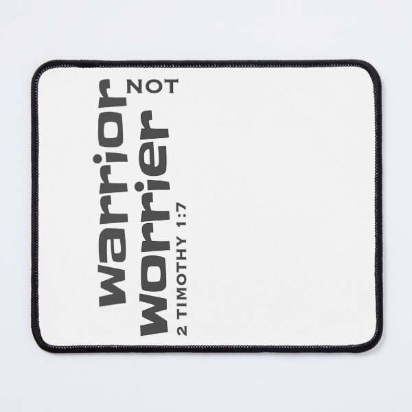 Item preview, Christian Design - Warrior Not Worrier - 2 Timothy 1 verse 7 designed and sold by simplydesignart.