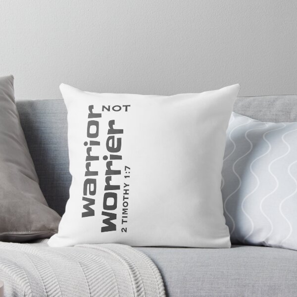 Item preview, Christian Design - Warrior Not Worrier - 2 Timothy 1 verse 7 designed and sold by simplydesignart.