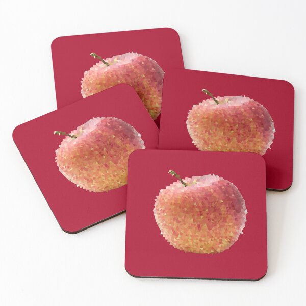 Item preview, Red Apple pattern polygon fruit designed and sold by philbraxton.