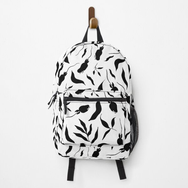 Item preview, Black swirly floral pattern designed and sold by Hoetoons.