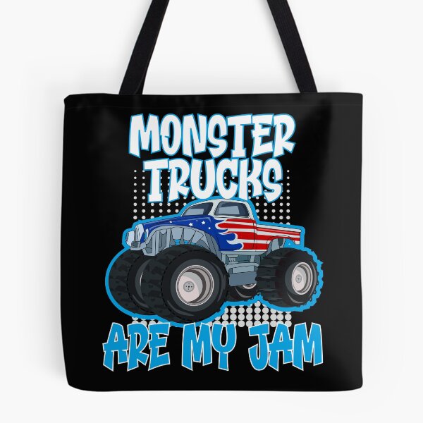 Item preview, Monster Trucks Are My Jam Funny Monster Trucks Usa Flag  designed and sold by Mr-Kawachi.