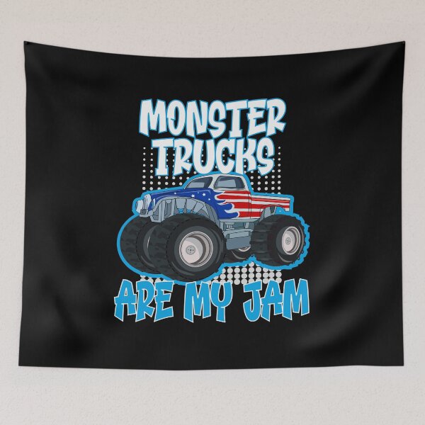 Item preview, Monster Trucks Are My Jam Funny Monster Trucks Usa Flag  designed and sold by Mr-Kawachi.