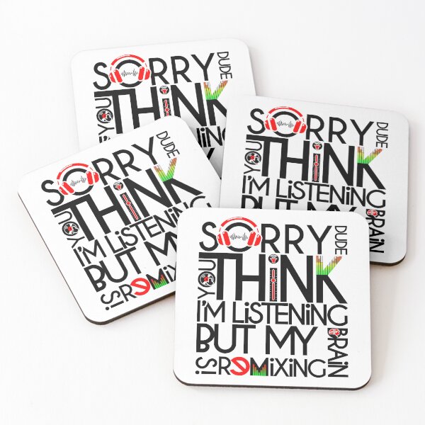 Item preview, DJ - SORRY DUDE MY BRAIN IS REMIXING - FUNNY QUOTE - PRODUCER black designed and sold by KoolDsignsMUSIC.