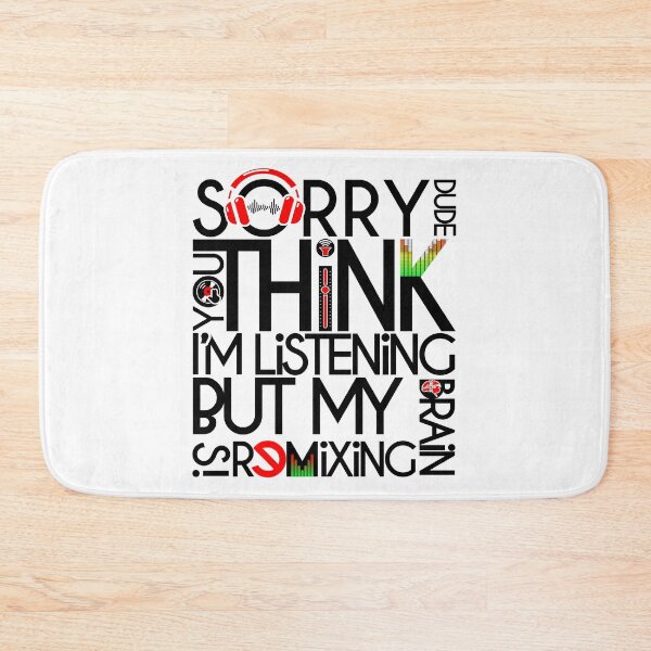 Item preview, DJ - SORRY DUDE MY BRAIN IS REMIXING - FUNNY QUOTE - PRODUCER black designed and sold by KoolDsignsMUSIC.