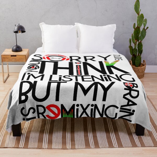 Item preview, DJ - SORRY DUDE MY BRAIN IS REMIXING - FUNNY QUOTE - PRODUCER black designed and sold by KoolDsignsMUSIC.