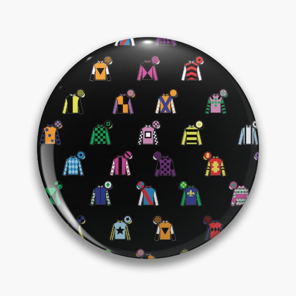 Item preview, Horse Racing Jockey Silk Print Black designed and sold by sheridanqt.