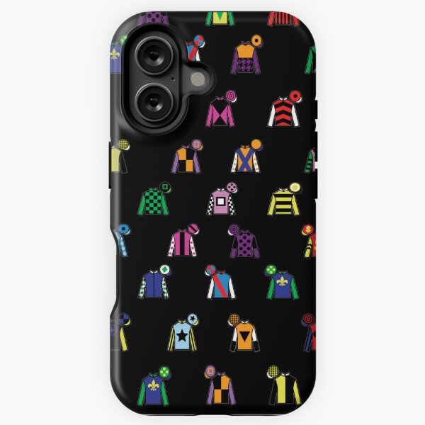 Item preview, Horse Racing Jockey Silk Print Black designed and sold by sheridanqt.
