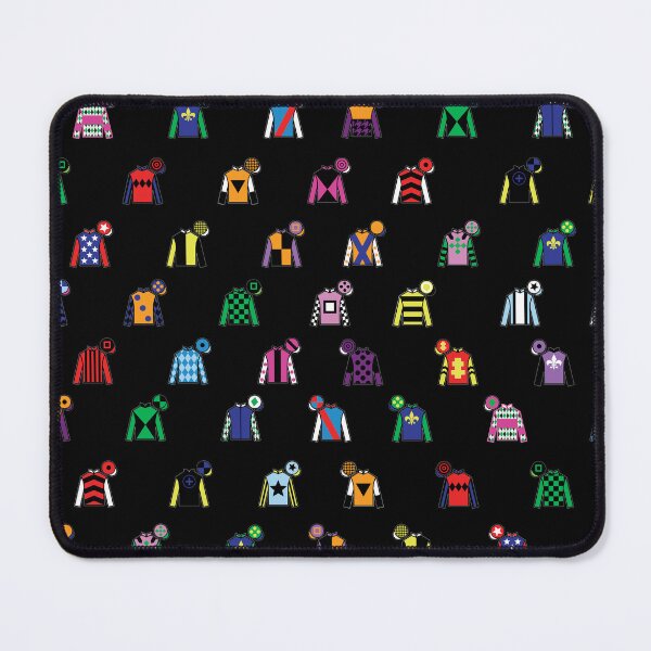 Item preview, Horse Racing Jockey Silk Print Black designed and sold by sheridanqt.