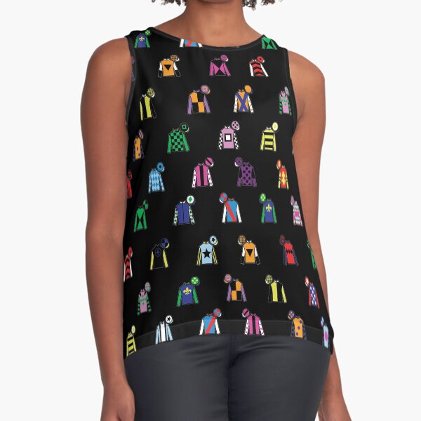 Item preview, Horse Racing Jockey Silk Print Black designed and sold by sheridanqt.