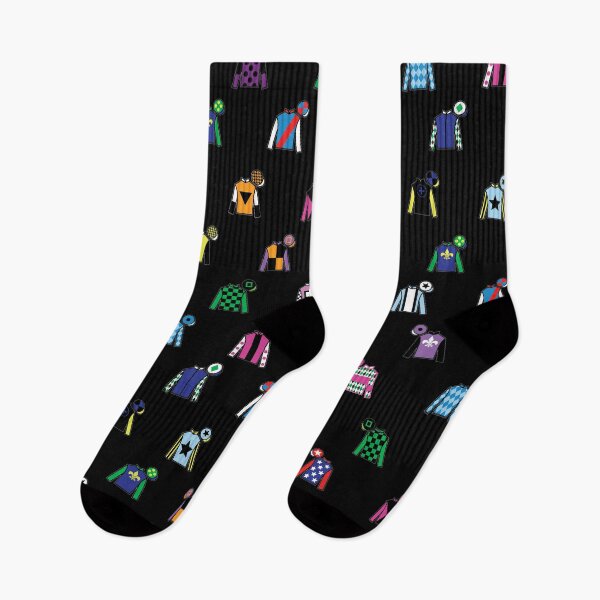 Item preview, Horse Racing Jockey Silk Print Black designed and sold by sheridanqt.