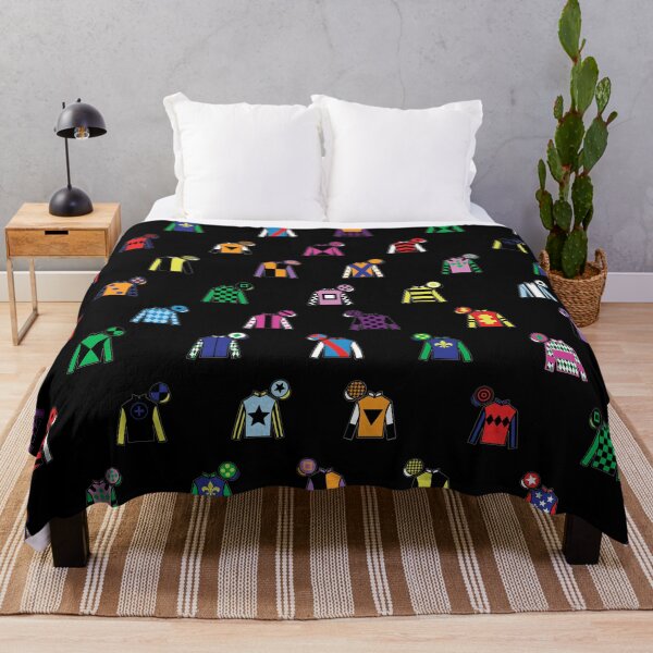 Item preview, Horse Racing Jockey Silk Print Black designed and sold by sheridanqt.