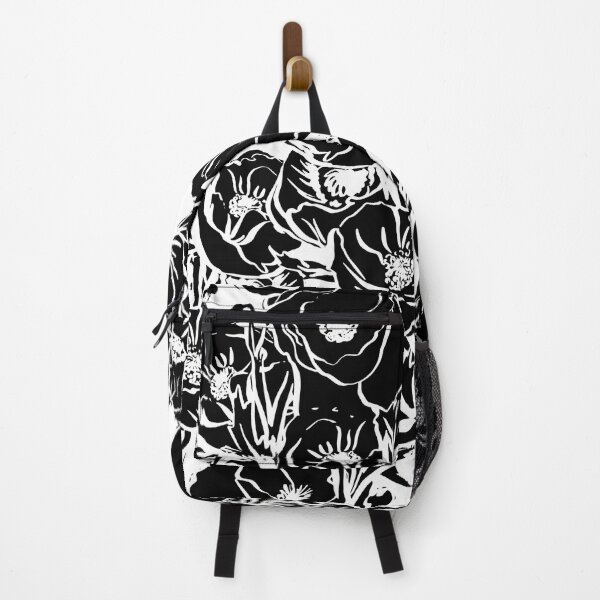 Item preview, Black swirly floral pattern designed and sold by Hoetoons.