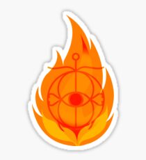 Eye of Elena in Flames. Sticker