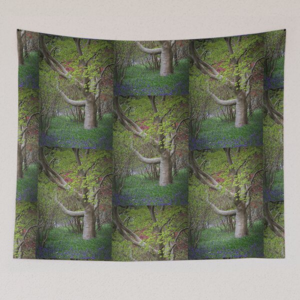 Item preview, Bluebells Beneath the Mysterious Tree designed and sold by heidipics.