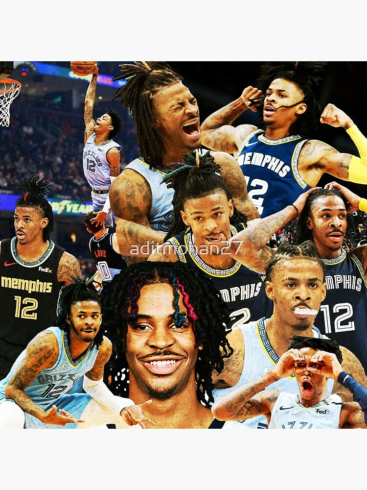 "Ja morant collage poster design 2022" Poster by aditmohan27 Redbubble