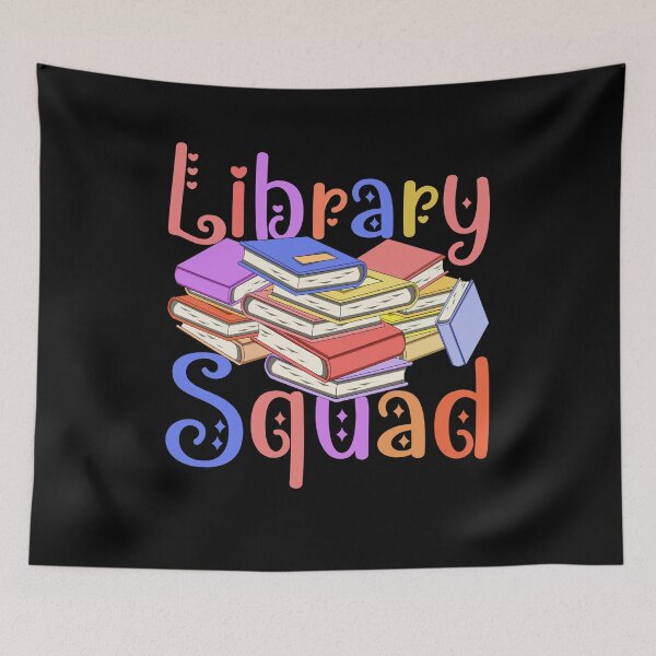 Item preview, Library Squad Book Nerd Reading Books Literature Funny Librarian designed and sold by bestshirtdesign.