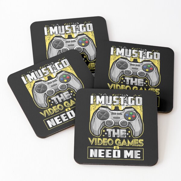 Item preview, I Must Go The Video Games Need Me Funny Gamer Gaming designed and sold by zacben.