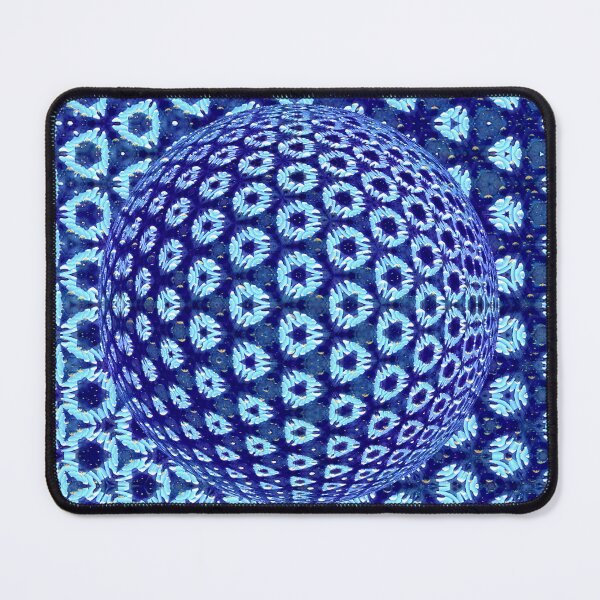 Item preview, subtle shades of blue mosaic tiles over sphere designed and sold by mister-john.