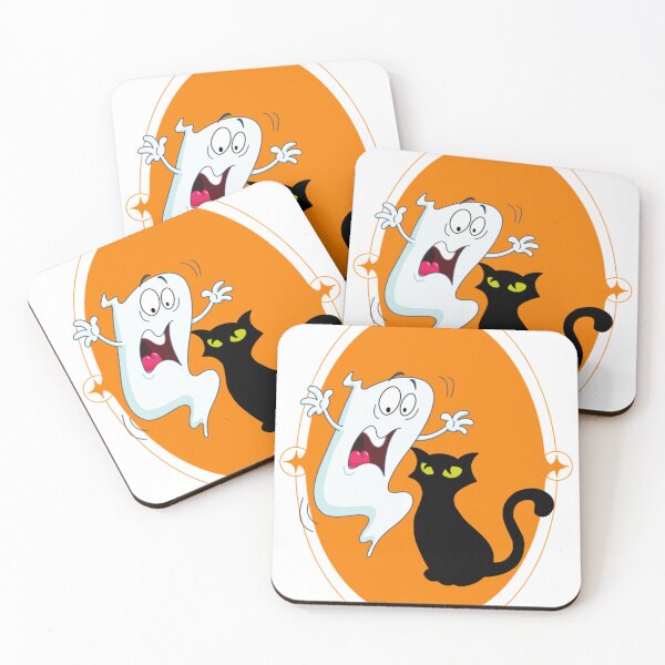 Item preview, Ghost Afraid of Black Cat Classic . designed and sold by cuthbertbla.