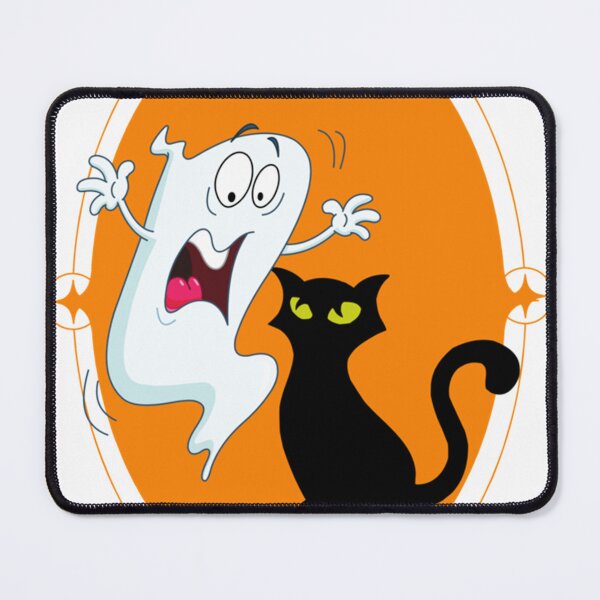 Item preview, Ghost Afraid of Black Cat Classic . designed and sold by cuthbertbla.