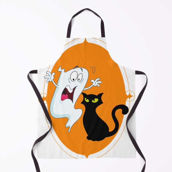 Item preview, Ghost Afraid of Black Cat Classic . designed and sold by cuthbertbla.
