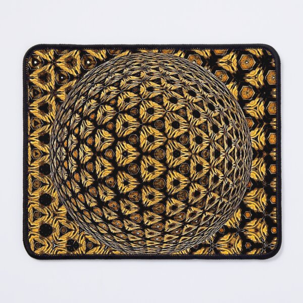 Item preview, metallic gold and bronze mosaic tiles over sphere designed and sold by mister-john.