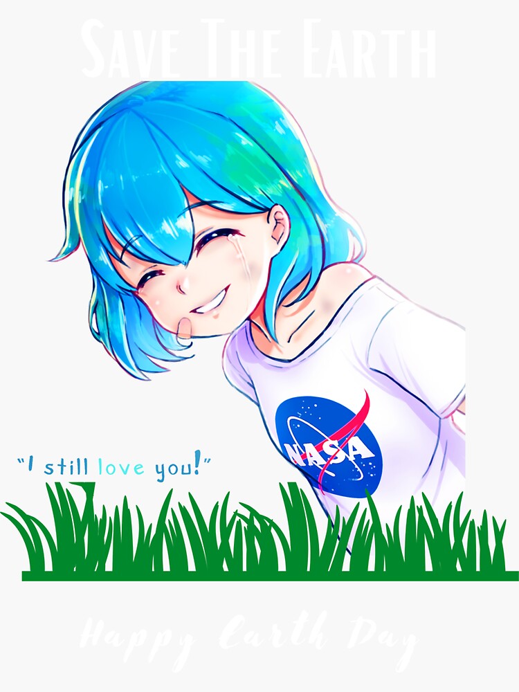 "Save the Earth " Sticker by Theanimebubble | Redbubble