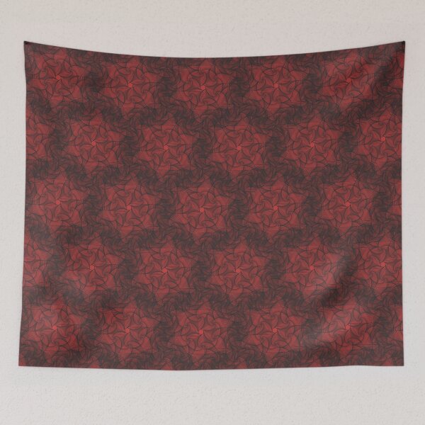 Item preview, Black Red Geometric Lace Patterns 2 designed and sold by BilgePaksoylu.