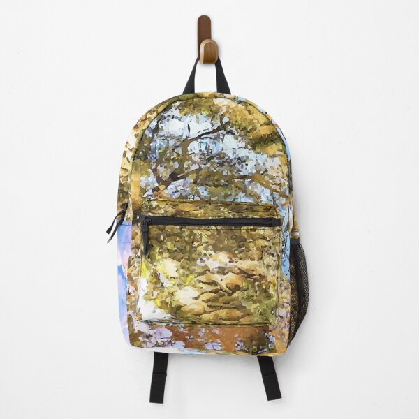 Item preview, Reflection, lake, trees, pebbles, sparkle, shine, summer, river, aqua, water, nature, adventure, rocks, sun, exotic, tropical, tan, tree designed and sold by PrintedDreams.