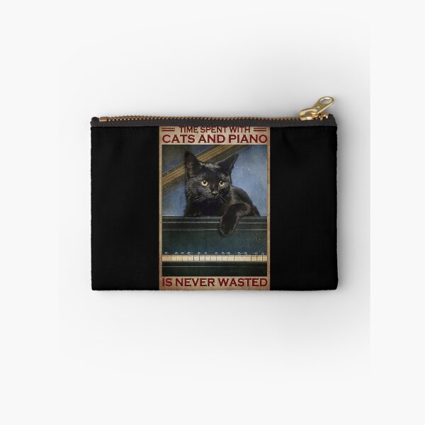 Item preview, Time spent with cats and piano is never wasted designed and sold by TeganCrafford.