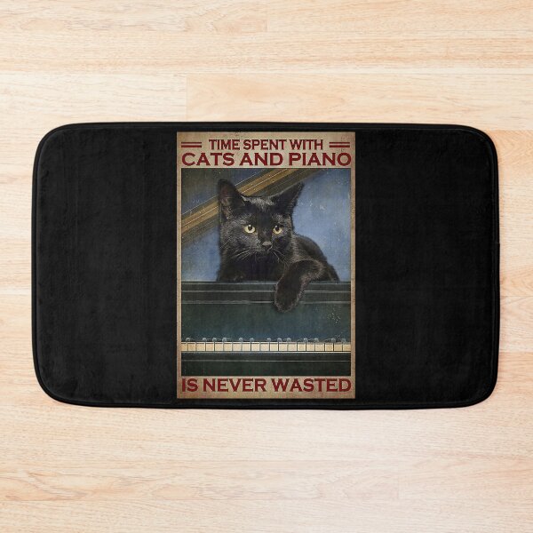Item preview, Time spent with cats and piano is never wasted designed and sold by TeganCrafford.