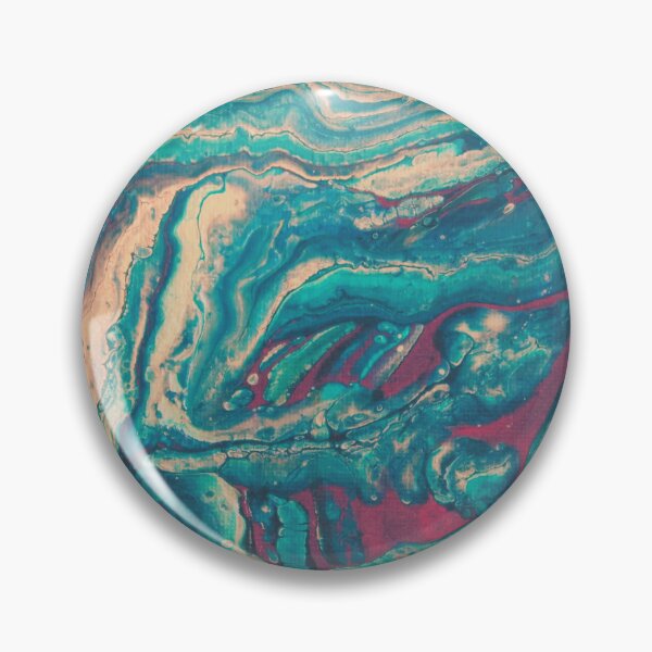 Artikelvorschau, Turquoise Geode Crystal Cut Fluid Art.-Nr entworfen und verkauft von LusDigiArt.