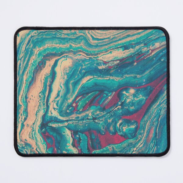 Item preview, Turquoise Geode Crystal Cut Fluid Art	 designed and sold by LusDigiArt.