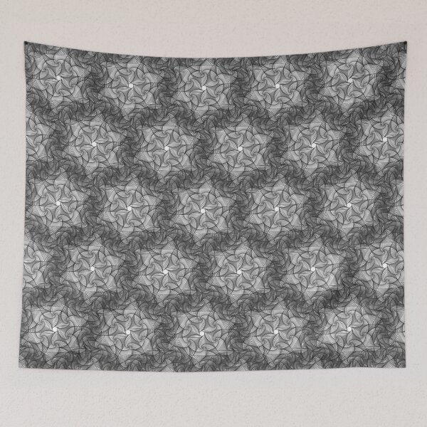 Item preview, Black Gray Geometric Lace Patterns 2 designed and sold by BilgePaksoylu.