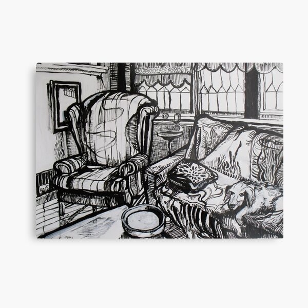Still Life with Empty Ash Tray, 2012 Metal Print