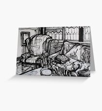Still Life with Empty Ash Tray, 2012 Greeting Card