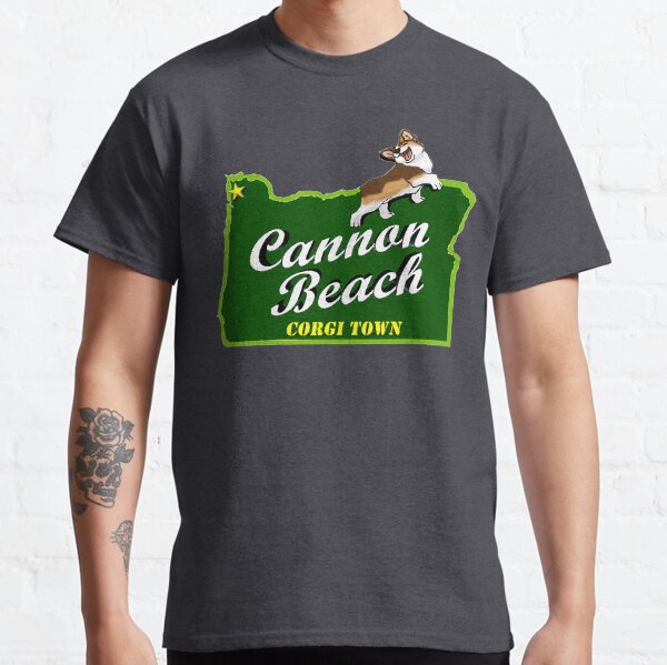 Cannon Beach - Corgi Town Classic T-Shirt