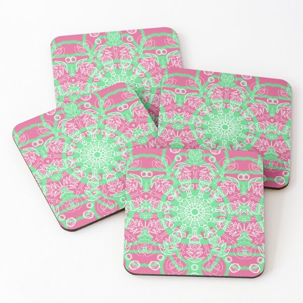 Item preview, The pink and green mandala designed and sold by erasmocb.