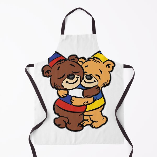Item preview, Russian Ukrainian Friendship Hugging Teddy Bear designed and sold by Moonpie90.